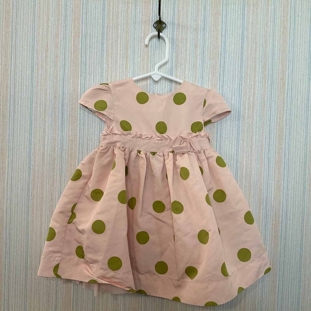 BabyGAP Pink and Green Flutter Sleeve Sundress